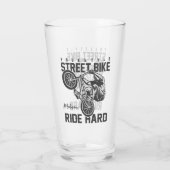 Custom name Street Bike Glas (Rückseite)