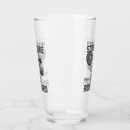 Custom name Street Bike Glas (Links)