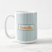 Custom Name Striped Mug Gift for Teens & Women Kaffeetasse (Links)