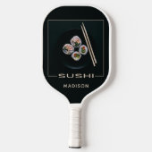Custom name SUSHI Pickleball Schläger (Rückseite)