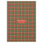 Custom Name Tablecloth Traditional Christmas Look Tischdecke (Vorderseite)