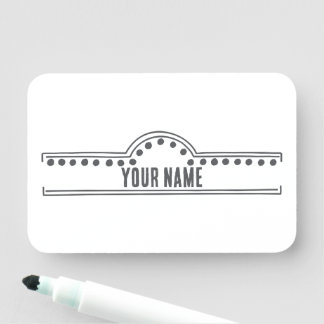 Custom Name Tag – Doodle Arch Namensschild