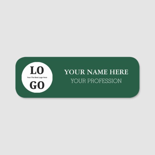 Custom Name Tag For Employee Namensschild (Vorderseite)