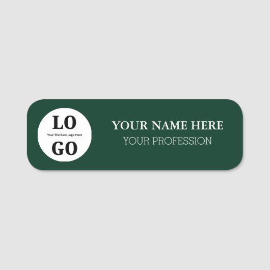 Custom Name Tag For Employee Namensschild (Vorderseite)