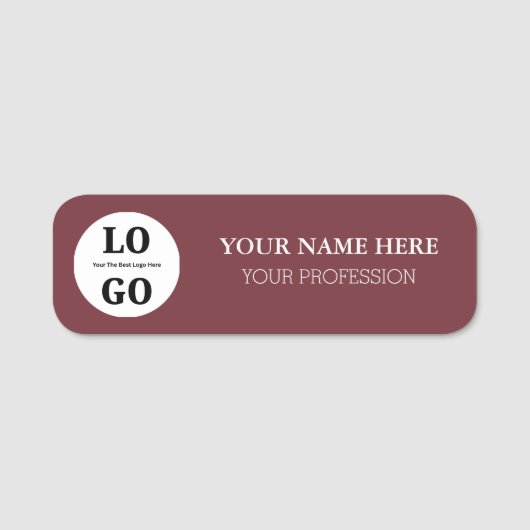 Custom Name Tag For Employee Namensschild (Vorderseite)