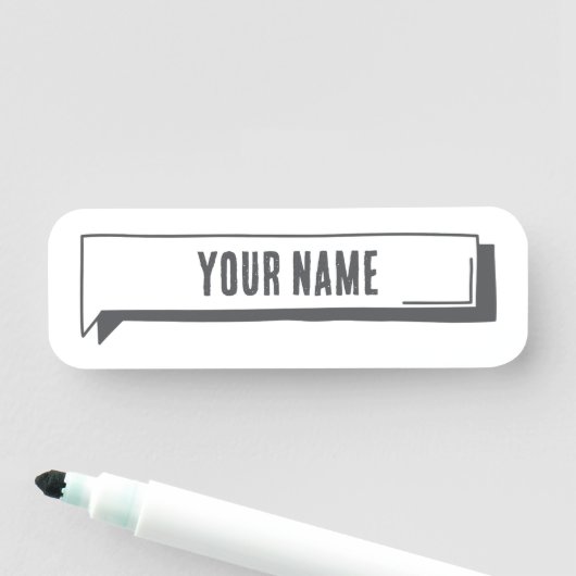 Custom Name Tag – Tab Frame Namensschild (Beispiel)