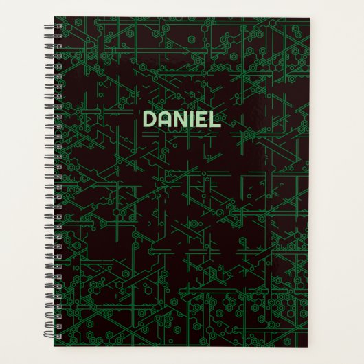 Custom Name Tech Circuit Planner Planer (Vorderseite)