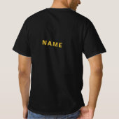Custom Name Tee in Black Perfect for Any Occasion (Rückseite)