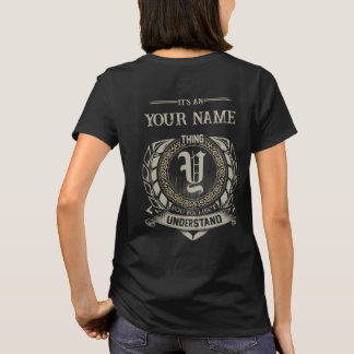 Custom Name Tee, Personalized Monogram Vintage T-Shirt