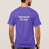 Custom Name / Text Berlin Germany Coordinates T-Shirt (Rückseite)