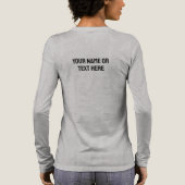 Custom Name / Text Berlin Germany Coordinates Tri-Blend Shirt (Rückseite)