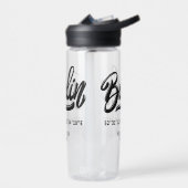 Custom Name / Text Berlin Germany Coordinates Trinkflasche (Links)