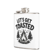 Custom Name & Text Camping Flachmann (Links)