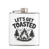 Custom Name & Text Camping Flachmann (Vorderseite)