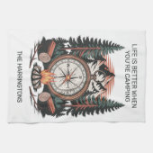 Custom Name & Text Camping Geschirrtuch (Horizontal)