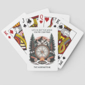 Custom Name & Text Camping Spielkarten (Rückseite)