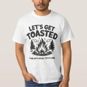 Custom Name & Text Camping T-Shirt (Vorderseite)