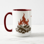 Custom Name & Text Camping Tasse (Links)