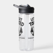 Custom Name & Text Camping Trinkflasche (Rechts)