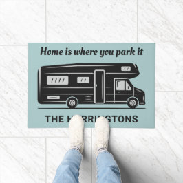 Custom name, text & color Camper Van Fußmatte