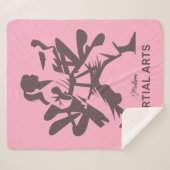 Custom Name, Text & Color Martial Arts Sherpadecke (Vorderseite (Horizontal))