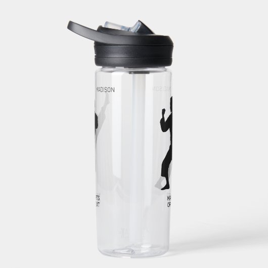 Custom Name, Text & Color Martial Arts Trinkflasche (Rechts)