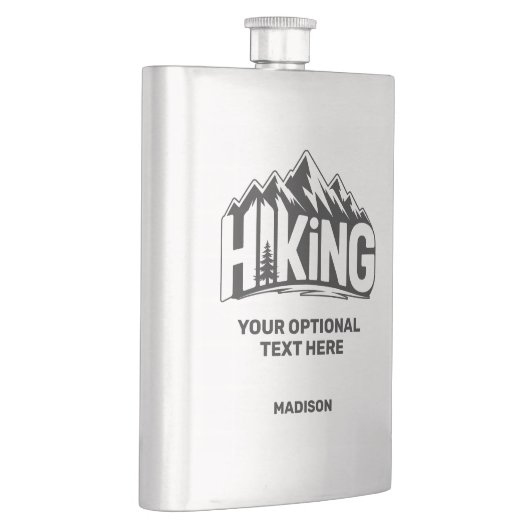 Custom Name & Text Hiking Flachmann (Rechts)