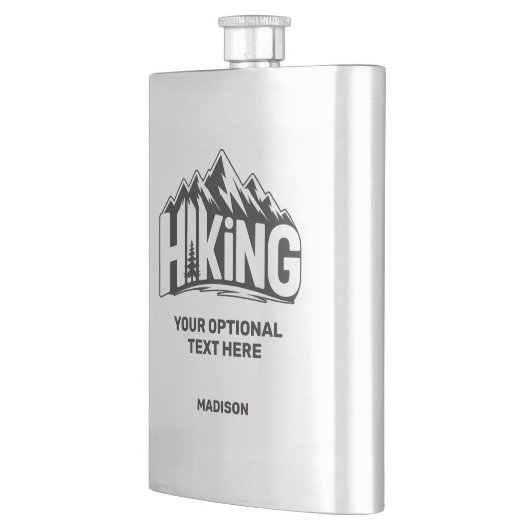 Custom Name & Text Hiking Flachmann (Links)