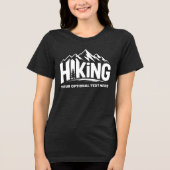 Custom Name & Text Hiking Tri-Blend Shirt (Vorderseite)