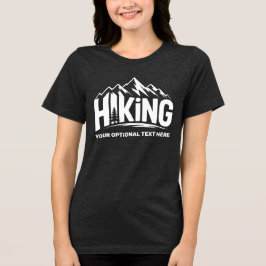 Custom Name & Text Hiking Tri-Blend Shirt