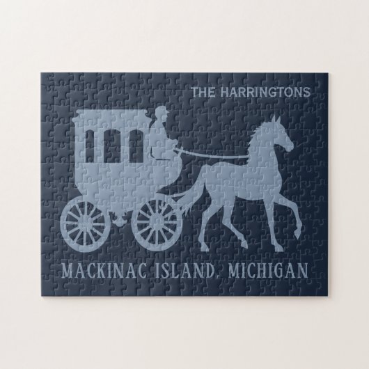 Custom Name & Text Mackinac Island Puzzle (Horizontal)