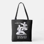 Custom Name & Text Martial Arts Tasche (Rückseite)