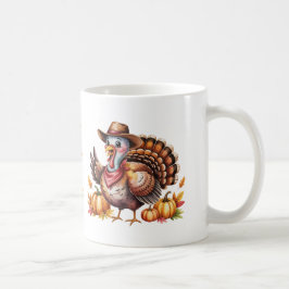 Custom name Thanksgiving turkey fall Kaffeetasse