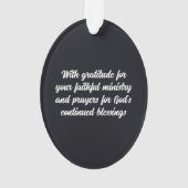 Custom Name Title, Christmas Wishes Three Kings Ornament (Rückseite)