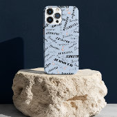 Custom Name Typography Pattern iPhone Hülle