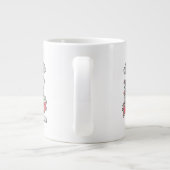 Custom Name Valentine 6lb of Fluff 7lb of Zoomies Jumbo-Tasse (Rückseite)