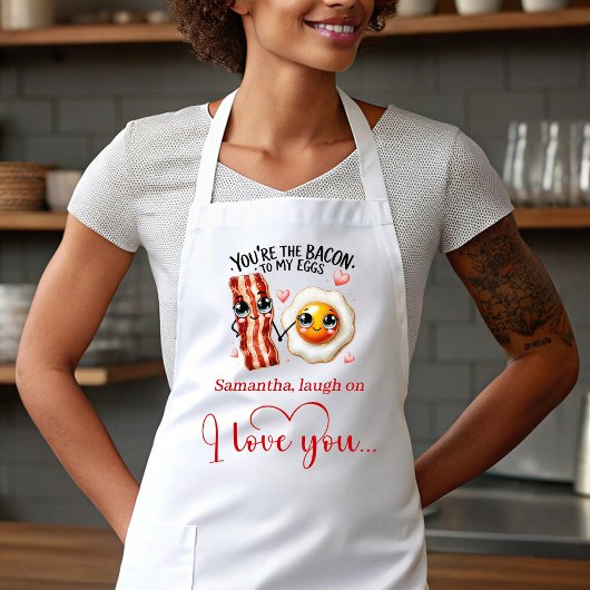 Custom Name Valentine Apron Funny Food Quotes Schürze