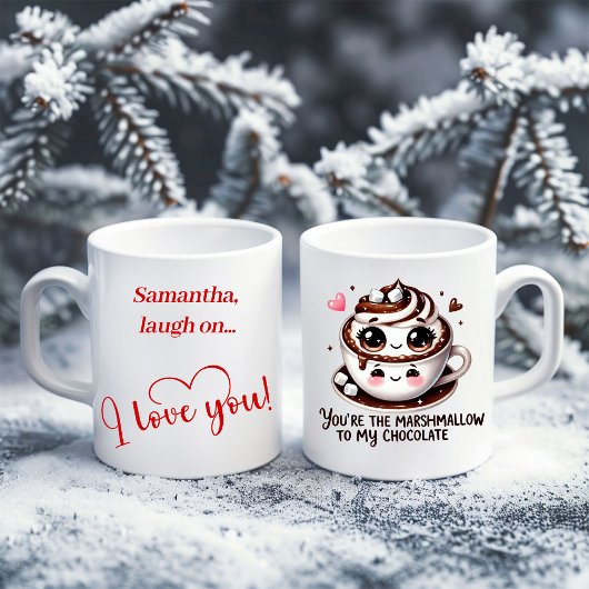 Custom Name Valentine Mug Funny Food Love Gift Kaffeetasse