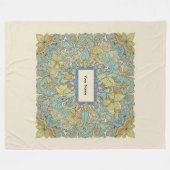 Custom Name Vibrant Zentangle Fleece Blanket (Vorderseite (Horizontal))