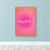 Custom Name Wall Art – Bold Serif Monogram  Leinwanddruck (Insitu (Holzboden))