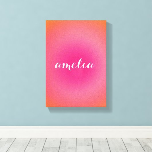 Custom Name Wall Art – Bold Serif Monogram  Leinwanddruck (Insitu (Holzboden))