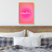 Custom Name Wall Art – Bold Serif Monogram  Leinwanddruck (Insitu (Schlafzimmer))