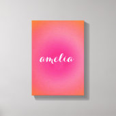 Custom Name Wall Art – Bold Serif Monogram  Leinwanddruck (Vorderseite)