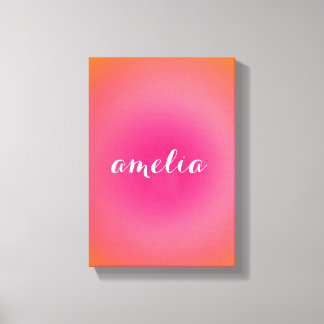 Custom Name Wall Art – Bold Serif Monogram  Leinwanddruck
