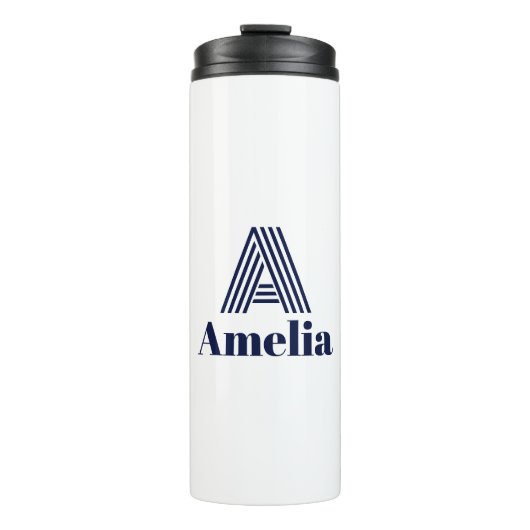 Custom Name Water Bottle Thermosbecher (Vorderseite)