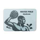 Custom Name Water Polo Badematte (Vorderseite)