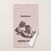 Custom Name Water Polo Badhandtuch Set (Handtuch)