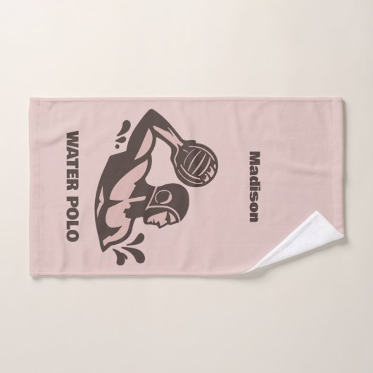 Custom Name Water Polo Badhandtuch Set (Handtuch)