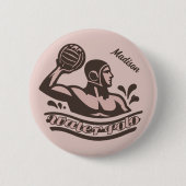 Custom Name Water Polo Button (Vorderseite)
