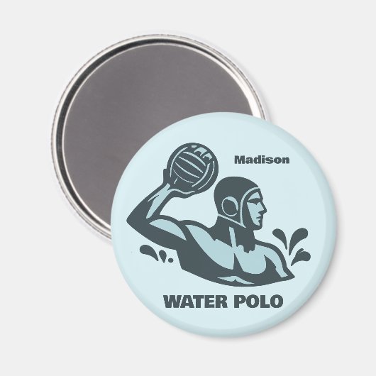 Custom Name Water Polo Magnet (Vorderseite/Rückseite)